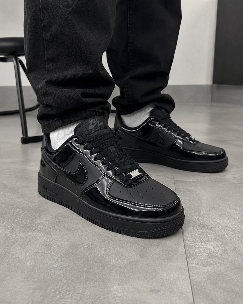 Nike Air Force Black Patent