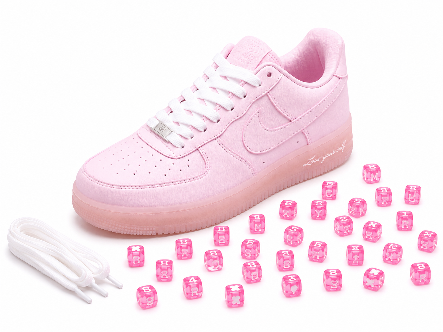 Nike Air Force 1 Love Yourself Rosa