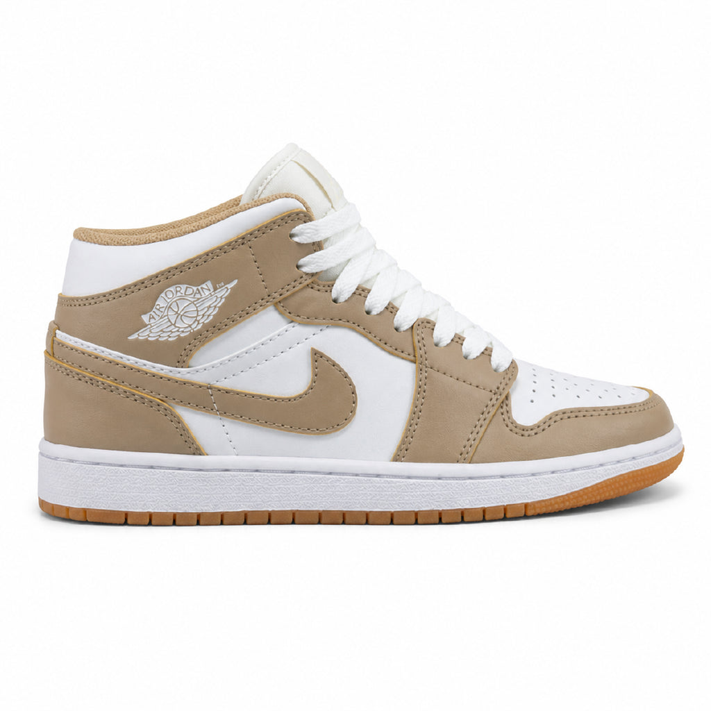 Nike Air Jordan 1 Mid Tan - Dama